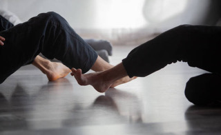 dancer foot, contact improvisation